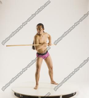 2020 01 ELMER DIFFERENT POSES WITH SPEAR (1)